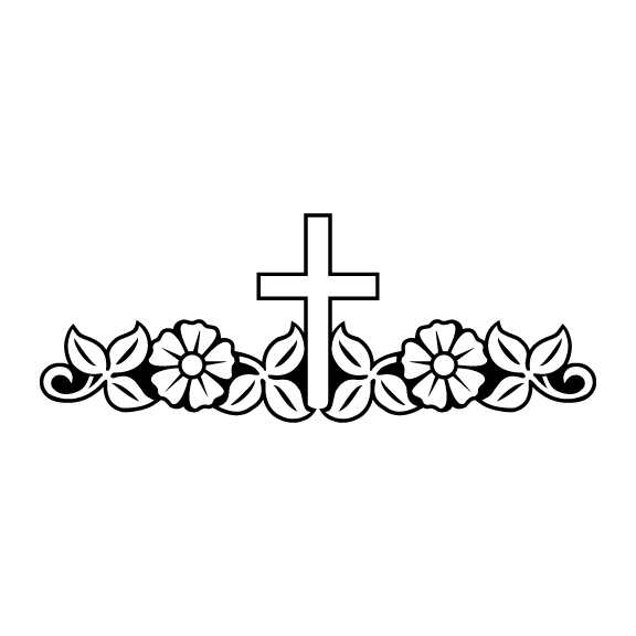 FLORAL CROSS 019