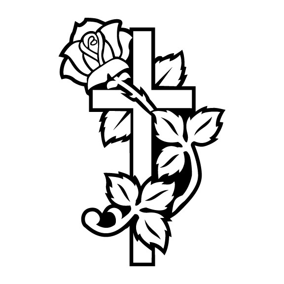 FLORAL CROSS 026