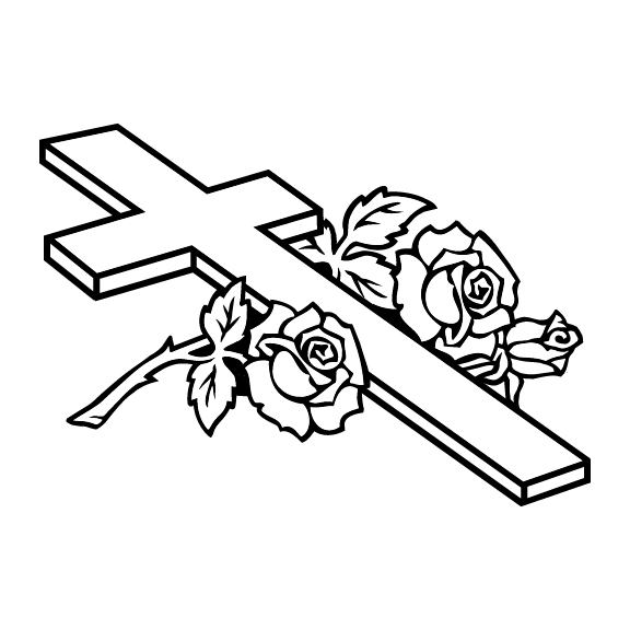 FLORAL CROSS 029