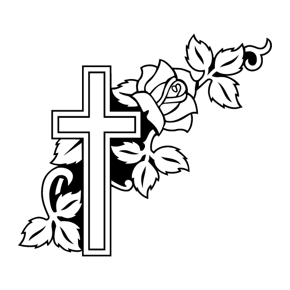FLORAL CROSS 037