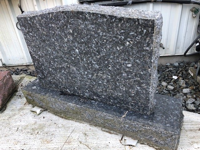 Blue Pearl Granite Companion Upright Monument