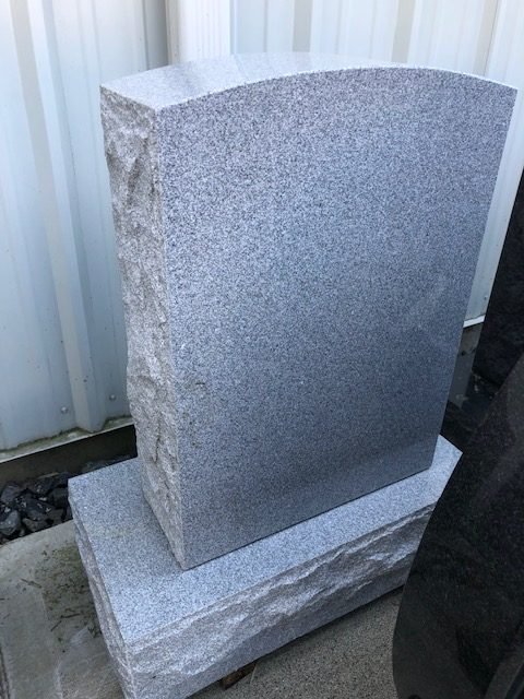 Classic Gray Individual Upright Monument
