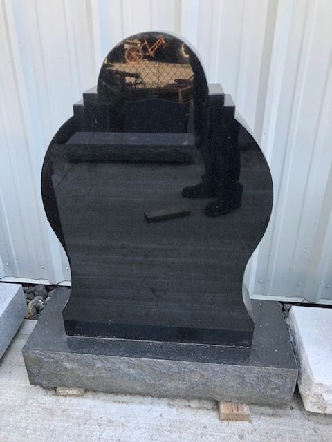 Absolute Black Individual Upright Monument