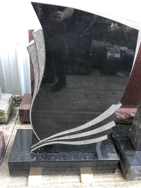 Absolute Black Individual Upright Monument