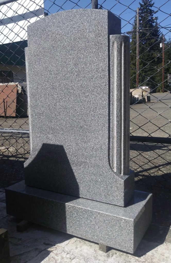 Classic Gray Granite Upright Monument (ISU93)