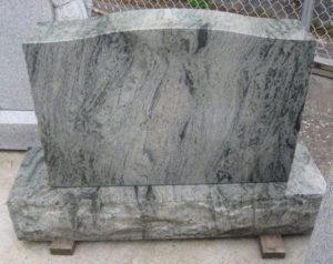 Brazil Green Granite Companion Upright Monument (ISU 86)