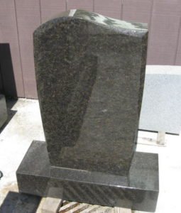 Silver Pearl Granite Upright Monument