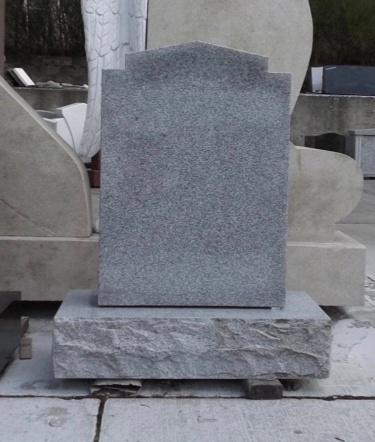 Classic Gray Granite Upright Monument