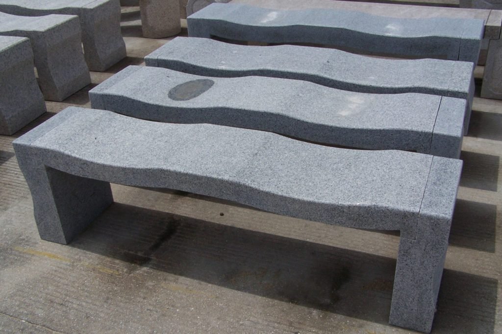 Wavy Gray Bench